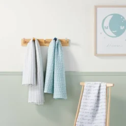 Muslin Swaddle Blanket I Love You 3pk - Cloud Island™ Black/White