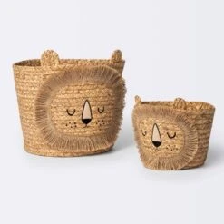 Braided Water Hyacinth Small Round Storage Decorative Basket - Cloud Island™ -Selected Baby Products Store GUEST 08251bcd 8684 4dda 85d5 7e48aef06926 1