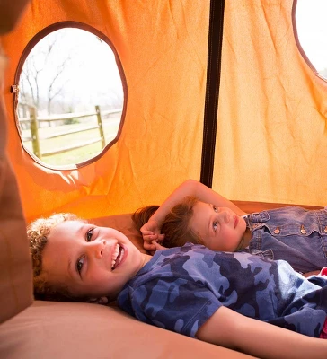 HearthSong Woodland HugglePod HangOut Indoor Or Outdoor Kid's Nylon Hanging Tent With LED Leaf Lights 3 HearthSong Woodland HugglePod HangOut Indoor Or Outdoor Kid's Nylon Hanging Tent With LED Leaf Lights - Image 3