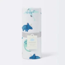 Jersey Knit Reversible Faux Fur Blanket Dinos - Cloud Island™ Blue/Green -Selected Baby Products Store GUEST 181d3656 239b 48db 9448 6bf347301b77