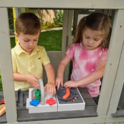 KidKraft Patio Party Wooden Outdoor Playhouse With Spinner Block Puzzle - 14pc -Selected Baby Products Store GUEST 1f3881b0 5140 40fa b233 4add4d236fec