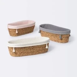Natural Weave Oval Storage Bin With Waffle Weave Liner - Cloud Island™ -Selected Baby Products Store GUEST 290cd034 f4d7 4299 823d 2ffe34079b0e