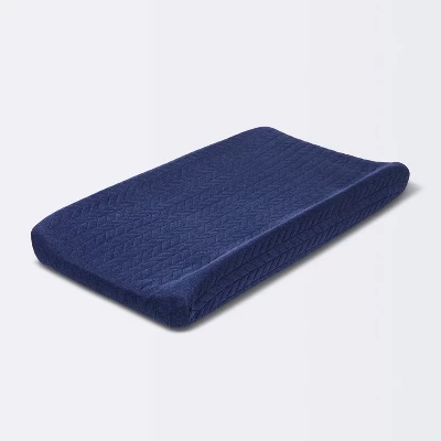 Changing Pad Cover Navy Chevron - Cloud Island™ Navy 2 Changing Pad Cover Navy Chevron - Cloud Island™ Navy - Image 2