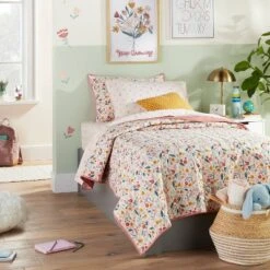Floral Cotton Reversible Kids' Sham - Pillowfort™ -Selected Baby Products Store GUEST 3d327d9a 0e2b 4ea4 bfef 9910f1d6a03b
