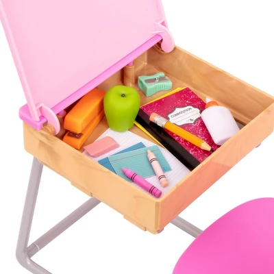 Our Generation Flying Colors School Desk & Supplies Accessory Set For 18" Dolls 3 Our Generation Flying Colors School Desk & Supplies Accessory Set For 18" Dolls - Image 3