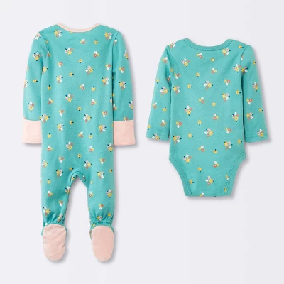 Baby Girls' Layette Garden Gifting Bundle - Cloud Island™ Floral 2 Baby Girls' Layette Garden Gifting Bundle - Cloud Island™ Floral - Image 2