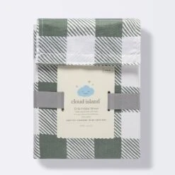 Fitted Crib Sheet - Cloud Island™ Green Gingham -Selected Baby Products Store GUEST 7cca822e 601c 4023 aaeb 940cd8793fe8