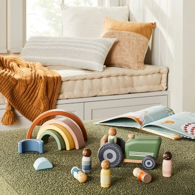 Toy Rainbow Wooden Block Stacker - 6pc - Hearth & Hand™ With Magnolia -Selected Baby Products Store GUEST 8349c1f0 6e0f 46b0 beaa b968c1f4826c 1