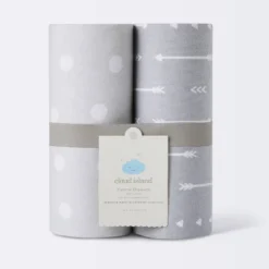 Flannel Swaddle Baby Blankets - Gray Arrows And Dots - 2pk - Cloud Island™ -Selected Baby Products Store GUEST 9b6b1c43 3b3f 46ed ab75 85ac8db825d9