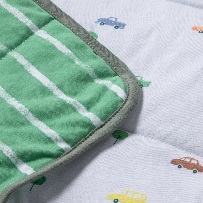 Jersey Knit Reversible Blanket - Cloud Island™ Trucks 2 Jersey Knit Reversible Blanket - Cloud Island™ Trucks - Image 2