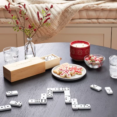 Dominoes Game Set 28pc - Hearth & Hand™ With Magnolia 1 Dominoes Game Set 28pc - Hearth & Hand™ With Magnolia