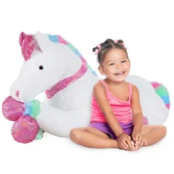Best Choice Products 52in Kids Extra Large Plush Unicorn, Life-Size Stuffed Animal Toy W/ Rainbow Details -Selected Baby Products Store GUEST cd72eabc 8b19 434b b781 b6a814a1c9c2