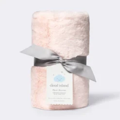Solid Satin Edge Plush Blanket - Cloud Island™ Pink -Selected Baby Products Store GUEST f12ad3df 7d70 4168 9c35 37ff926dab47