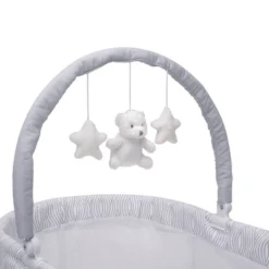 Delta Children Curve Bassinet - White And Gray -Selected Baby Products Store GUEST f9af37ae 7b44 4349 b626 b827b79187dc
