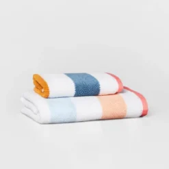 Striped Kids’ Towel With SILVADUR™ Antimicrobial Technology - Pillowfort™ -Selected Baby Products Store GUEST fabda123 5e65 422b 9285 e2292cc17f70