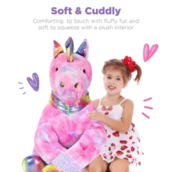 Best Choice Products 52in Kids Extra Large Plush Unicorn, Life-Size Stuffed Animal Toy W/ Rainbow Details -Selected Baby Products Store GUEST fd090c21 96f8 44b2 8e18 e29fa8ae36a1