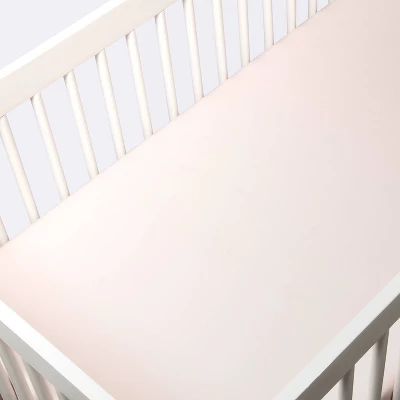 Polyester Rayon Jersey Fitted Crib Sheet - Cloud Island™ Light Pink 2 Polyester Rayon Jersey Fitted Crib Sheet - Cloud Island™ Light Pink - Image 2